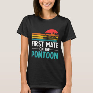bootpartij retro eerste stuurman op de pont t-shirt