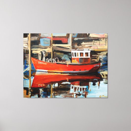 bootreflectie canvas afdruk (Voorkant)