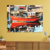 bootreflectie canvas afdruk (Insitu (Woonkamer))