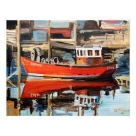 bootreflectie foto afdruk