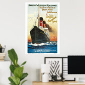  bootreizen naar Ierland adverteren Poster (Thuiskantoor)