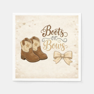 Boots and Bows Napkin Servet