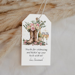 Boots and Bubbly Bridal Shower Thank You Favor Cadeaulabel