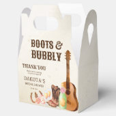 Boots and bubbly western rodeo cowgirl brunch bedankdoosjes (Geopend)