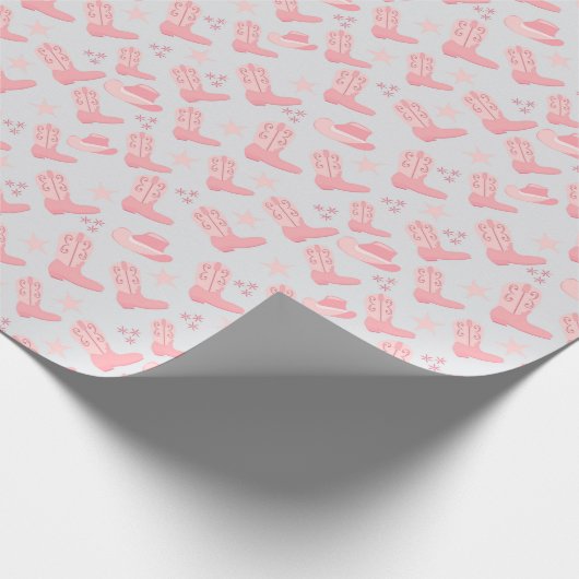 boots and hat pattern cadeaupapier (Hoek)