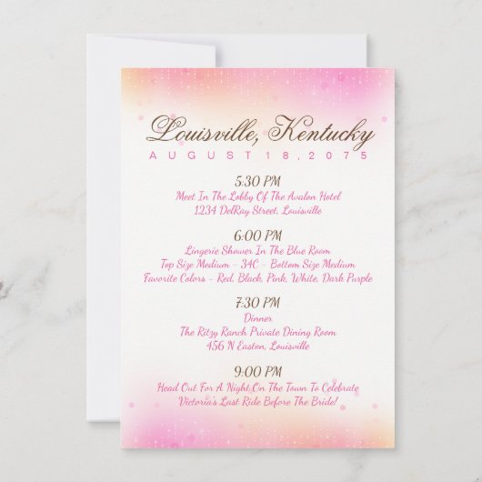 Boots Bling Bachelorette Party Invitations (Dos)