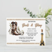 Boots bling | Cowgirl laarzen witte bloemen diaman Kaart (Staand voorkant)