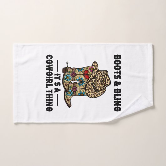 Boots & Bling Het is een Cowgirl ding Handdoek (Handdoek)