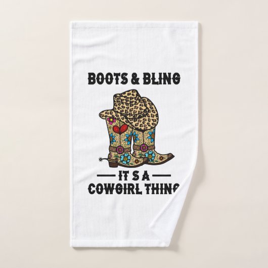 Boots & Bling Het is een Cowgirl ding Handdoek (Handdoek)