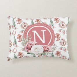 Boots & Blooms: Western chique cowgirl gepersonali Accent Kussen