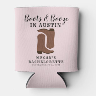 Boots & Booze Austin Texas Bachelorette Koelbox Blikjeskoeler