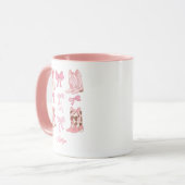 Boots & Bows Cowgirl Personnalisé Café Mug (Devant gauche)