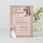 Boots Brunch & Bubbly Invitation de douche nuptial (Debout devant)