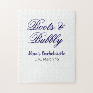 Boots & Bubble vrijgezellenfeest naam purpleplace Legpuzzel