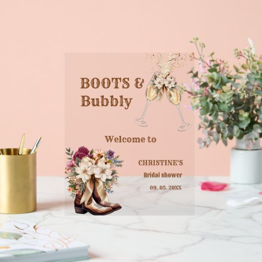 Boots & Bubbly Boho Fête des mariées ouest Bienven (Mariage)