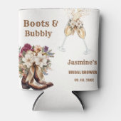 Boots & Bubbly Boho Westerse Bruidsfeest Party Blikjeskoeler (Voorkant)