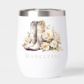 Boots & Bubbly Élégante mariée florale (Arrière)