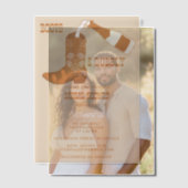 Boots Bubbly Rustic Western Country Vrijgezellenfe Vellum Uitnodigingen (Offset (Koppel))