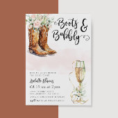 Boots & Bubbly Vrijgezellenfeest Kaart