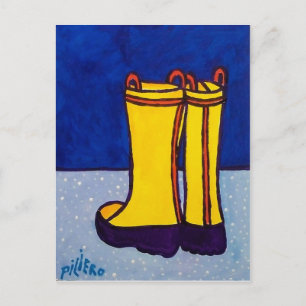 Boots by Piliero Briefkaart
