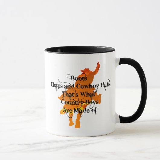 Boots, Chaps, et Casquettes de Cowboy...Ringer Mug (Droite)
