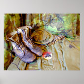 Boots, CIB, Sgt-strepen en Blue Ghost-poster Poster (Voorkant)