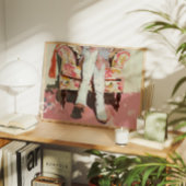 Boots de fille Peinture Retro Impression Vintage