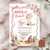 Boots et Brunch Invitation de la douche nuptiale