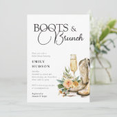 Boots et Brunch Western Bridal Showboat Invitation (Debout devant)