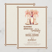 Boots et Bubbly Western Bridal Show Invitation (Devant / Derrière)
