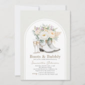 Boots et Bubbly Western Bridal Show Invitation (Devant)