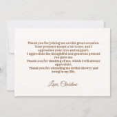 Boots et Carte de remerciements de Fête des mariée (Dos)