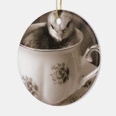 Boots in een Teacup Keramisch Ornament (Links)