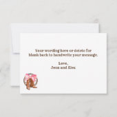 Boots of bogen bedankkaart (Achterkant)