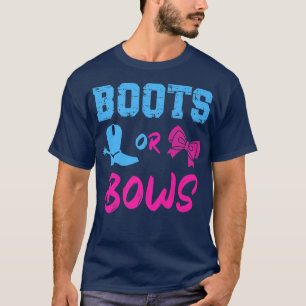 Boots of bows Gender onthullen Party Idee van mama T-shirt