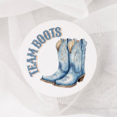 Boots of Bows Gender Reveal Stemmen Stickers