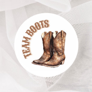 Boots of Bows Gender Reveal Stemmen Stickers