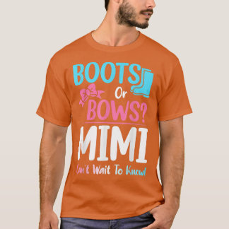 Boots of Bows Mimi Gender onthullen Zwangerschap A T-shirt