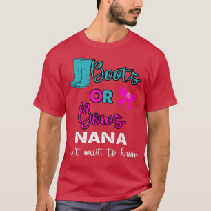 Boots or Bows baby Gender onthult party Matching N T-shirt
