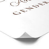 Boots or Bows Gender onthullen Welkome Poster (Hoek)