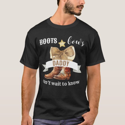Boots or Bows Gender Reopenbaart Party T-Shirt (Voorkant)