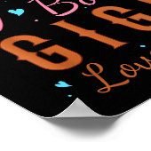 Boots Or Bows Gigi Loves You Gender Reveal Party Poster (Hoek)