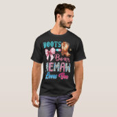 Boots Or Bows Memaw Loves You Gender Reveal Wester T-shirt (Voorkant volledig)