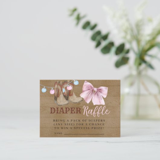 Boots ou arcs diaper la carte de boîtier en raffle (Debout devant)