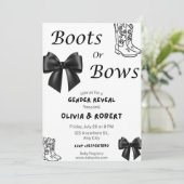 Boots ou Bows Genre Révéler Invitation (Debout devant)