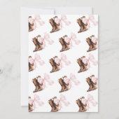 Boots ou Bows Genre Révéler Invitation (Dos)