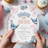 Boots ou Bows Genre Révéler Invitation