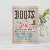 Boots ou Bows Genre Révéler les invitations (Debout devant)