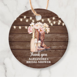 Boots Rustic Cowgirl BRUIDJESSCHOONMAAKPARTY Bedan Bedankjes Labels