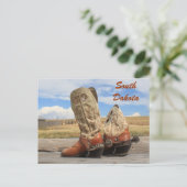 Boots uit South Dakota Briefkaart (Staand voorkant)